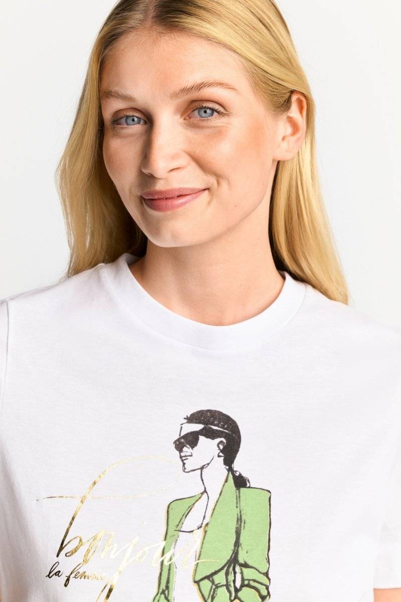 Eich & Royal T-Shirt mit Illustrations-Print Günstiger Verkauf