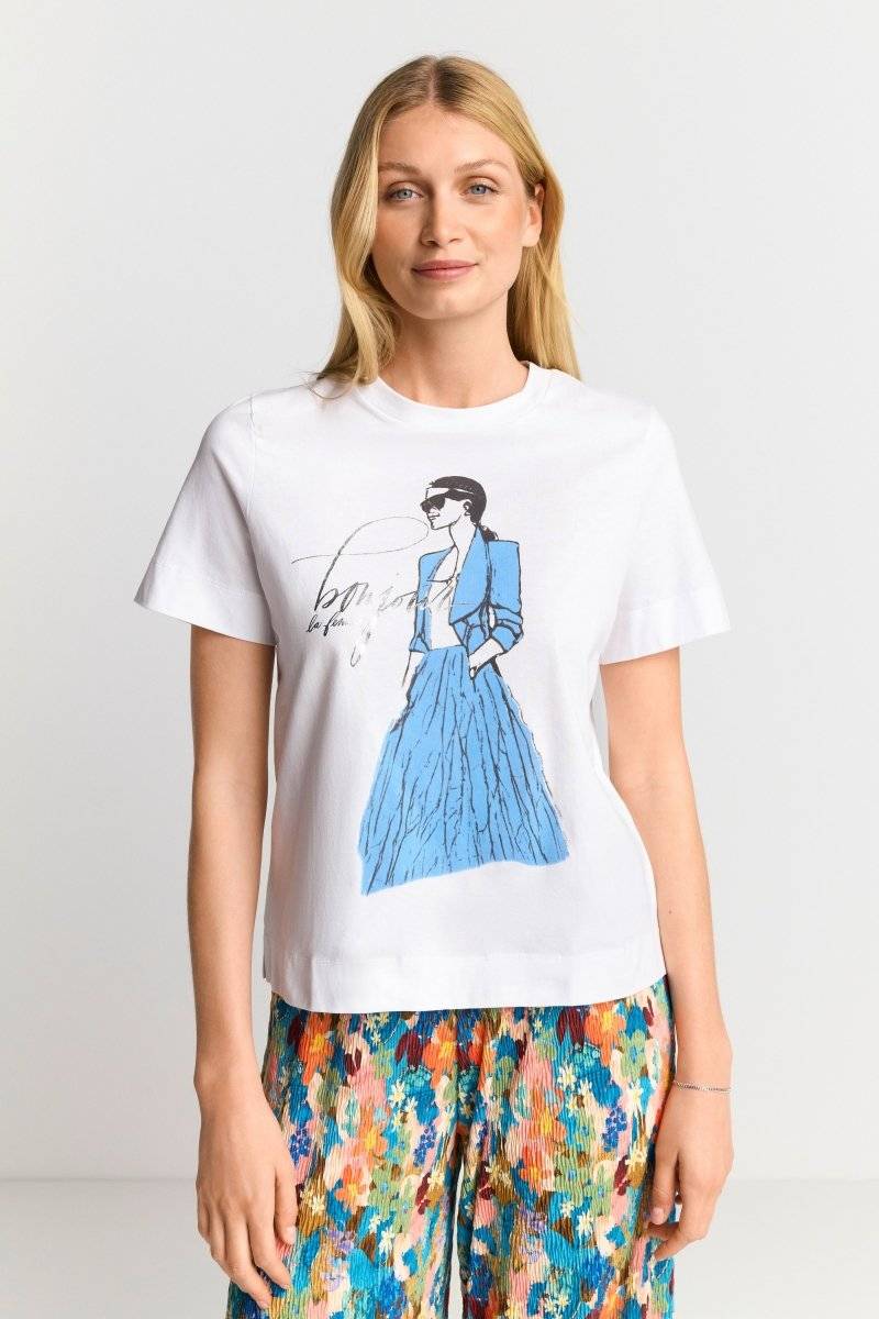 Eich & Royal T-Shirt mit Illustrations-Print Günstiger Verkauf