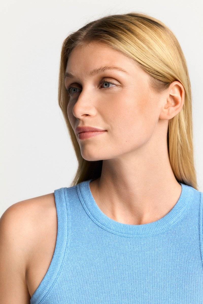Eich & Royal Hellblaues Rib-Tanktop Blitzverkäufe