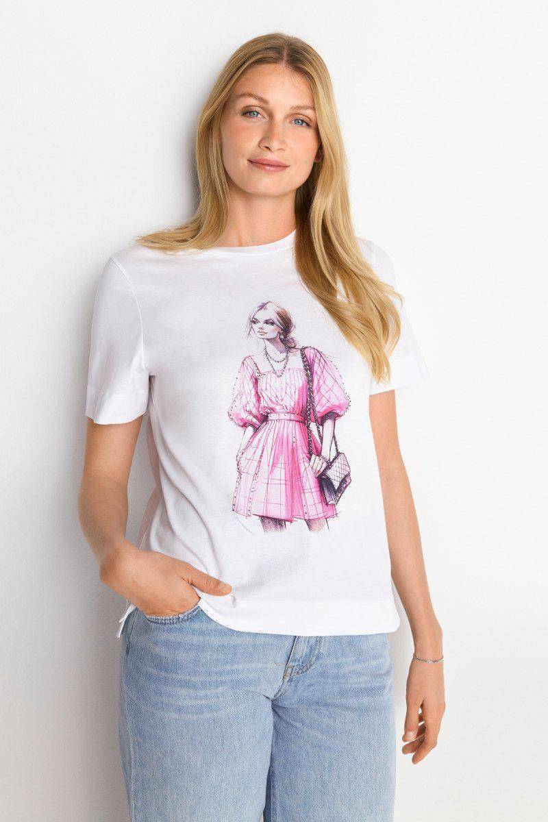 Eich & Royal T-Shirt mit Strassverzierung im Angebot