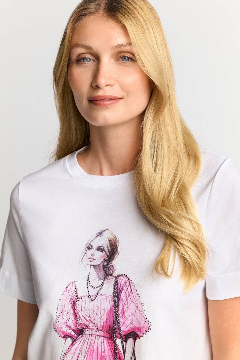 Eich & Royal T-Shirt mit Strassverzierung im Angebot