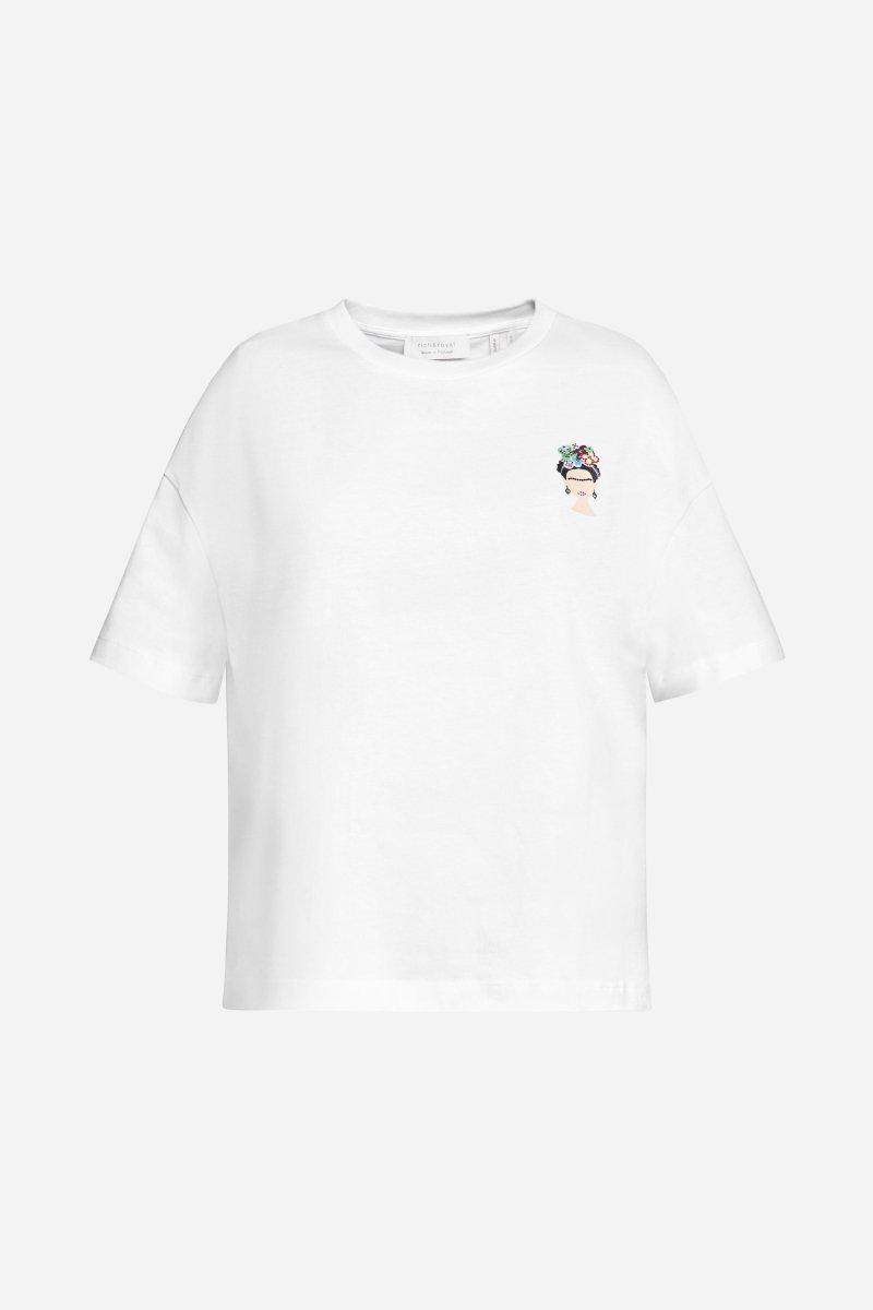 Eich & Royal T-Shirt mit Frida Kahlo-Applikation Günstiger Verkauf