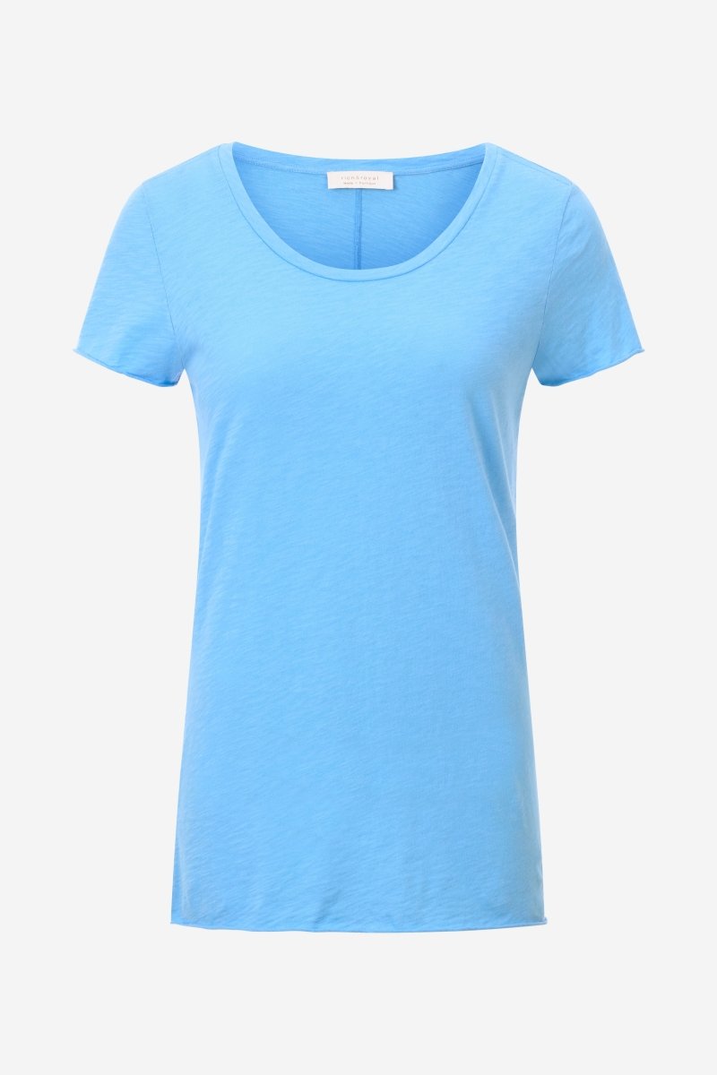 Eich & Royal Luftiges T-Shirt in Cruise Blue Fabrikverkauf