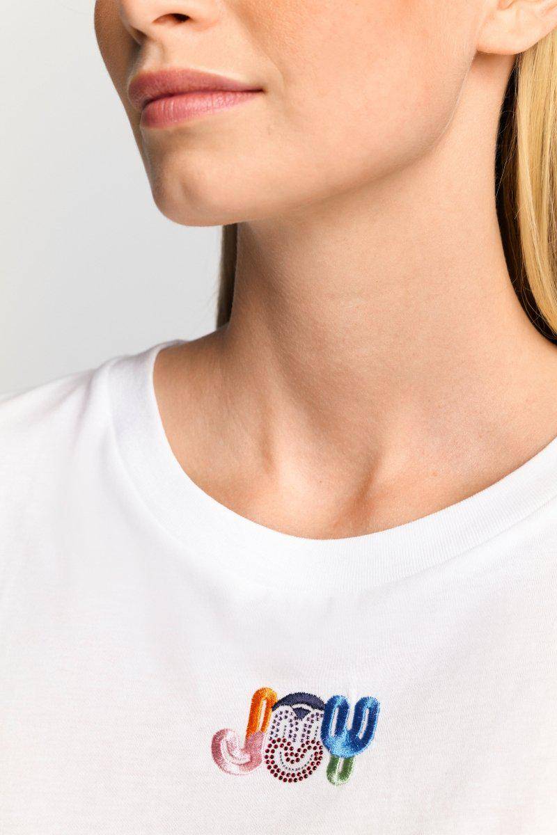 Eich & Royal Weißes T-Shirt mit Crew-Neck Meist gekauft