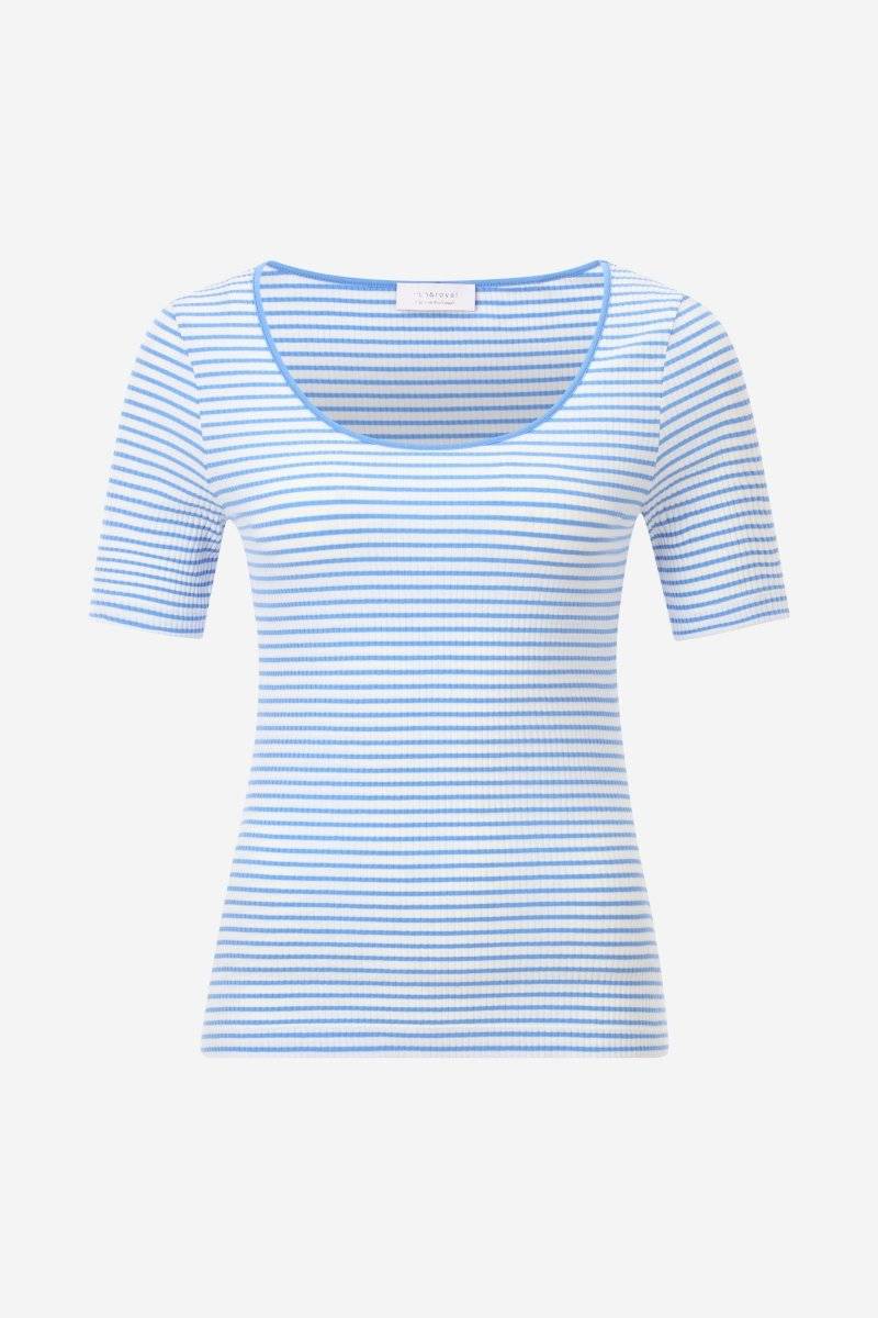 Eich & Royal Gestreiftes T-Shirt in feiner Rib-Struktur Online