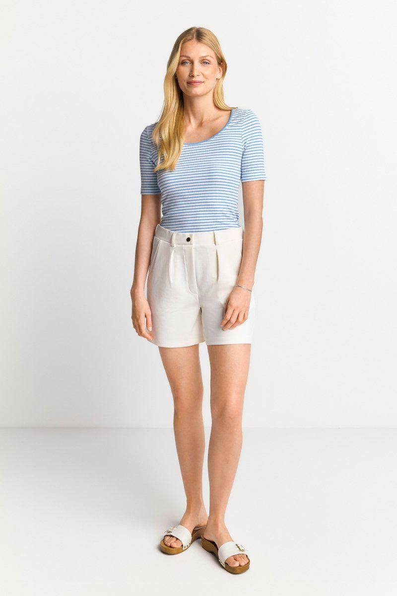 Eich & Royal Gestreiftes T-Shirt in feiner Rib-Struktur Online