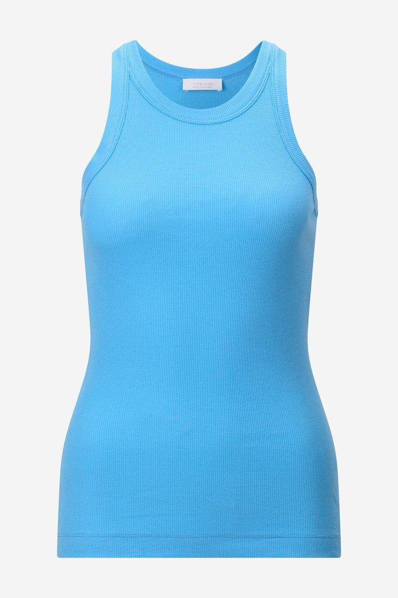 Eich & Royal Figurbetontes Rib-Top in Cruise Blue Outlet