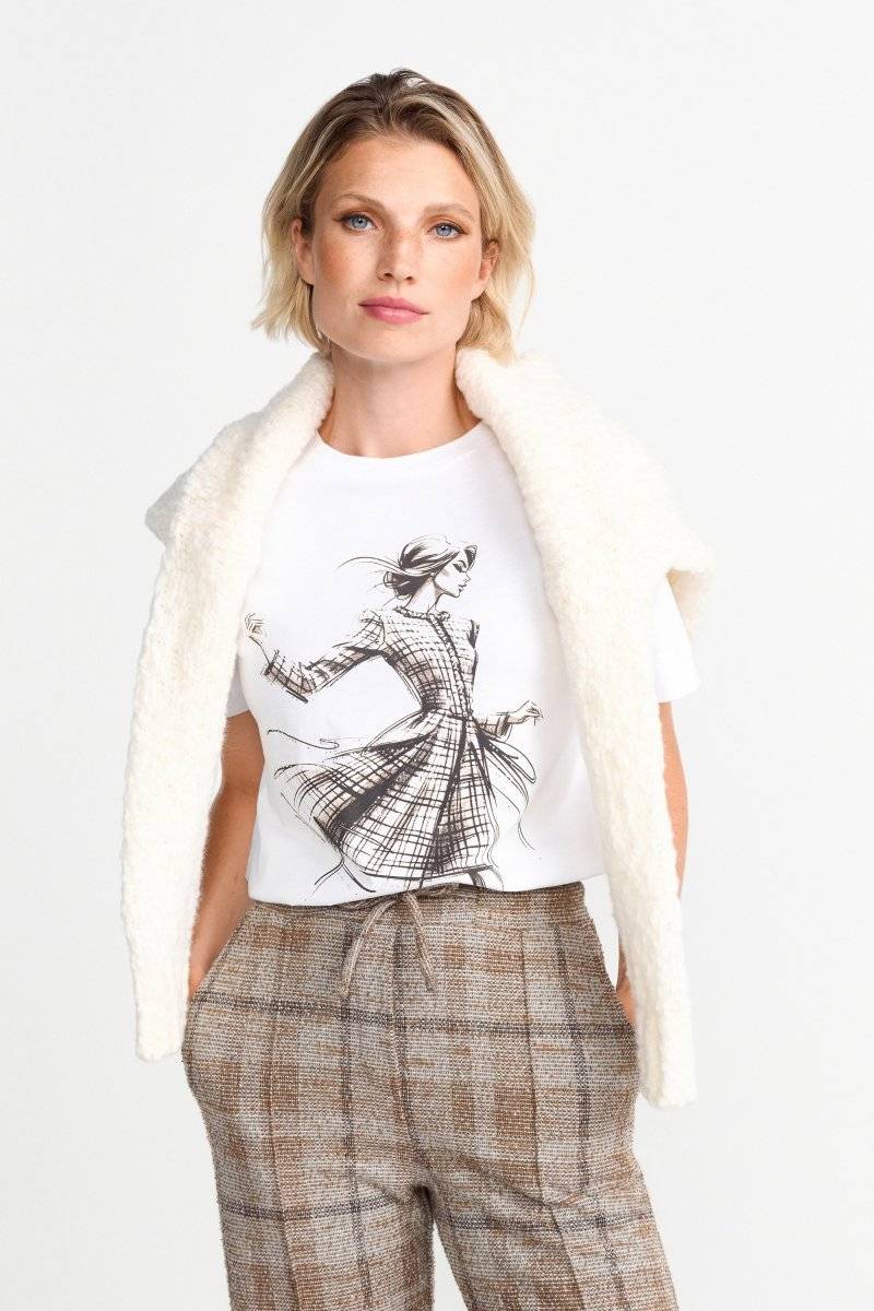 Eich & Royal T-Shirt mit Fashion-Print Clearance-Verkauf