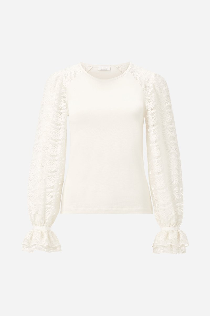 Eich & Royal Longsleeve mit Spitzenärmeln Fabrikladen