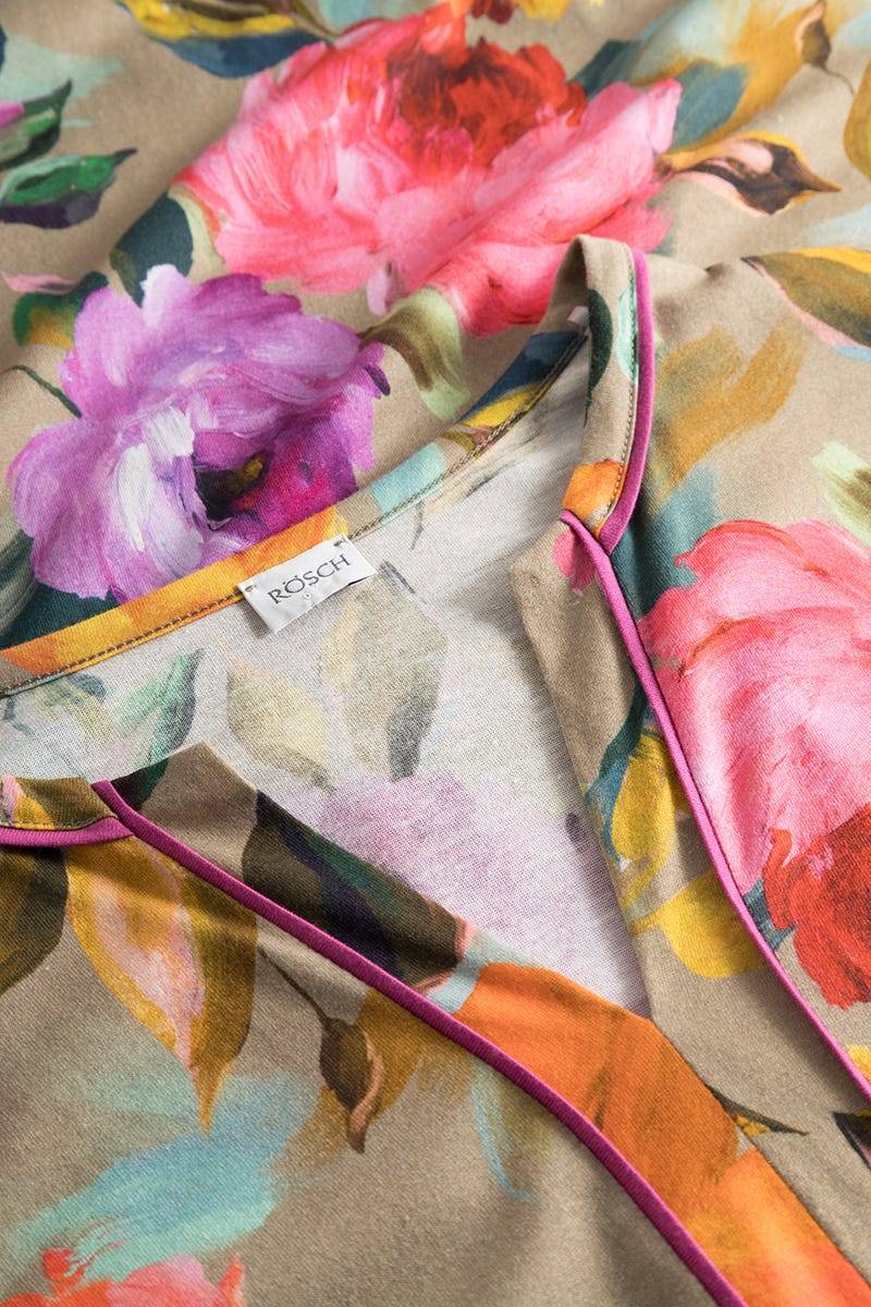 ﻿Rösch Nachthemd im Aquarell-Blüten-Druck Maxi-Länge Baumwolle/Modal Online