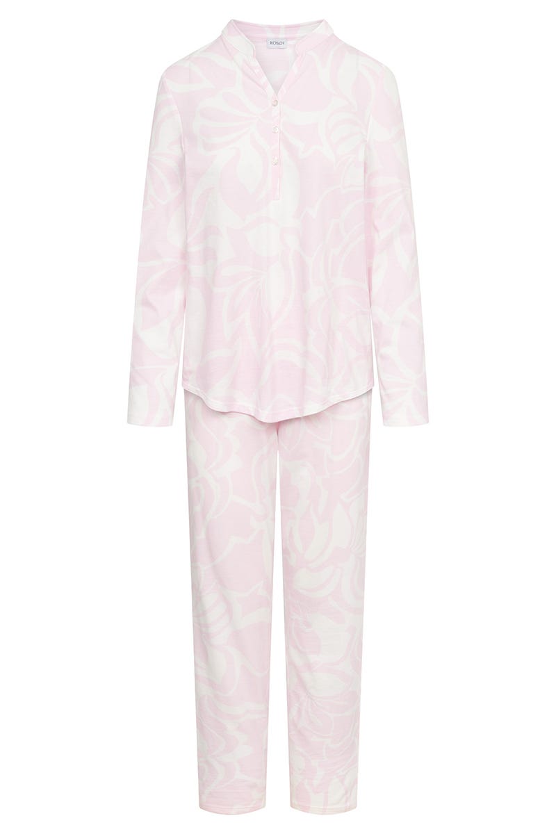 Rösch Pyjama im pastelligen Blumendruck 100% Baumwolle Blitzverkäufe