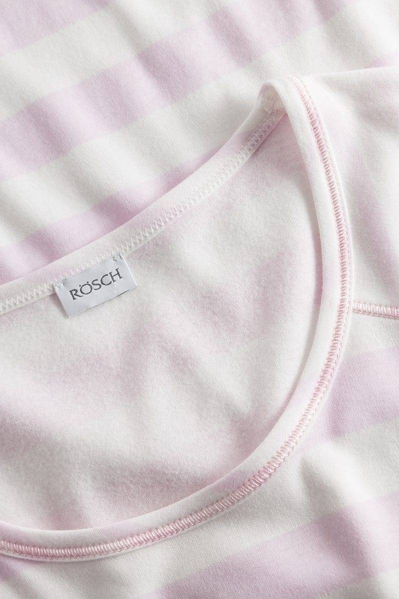 Rösch Nachthemd im Ringeldruck Rosa Maxi-Länge 100% Baumwolle Outlet