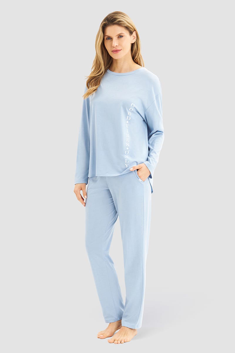 Rösch Pyjamahose im puristischen Stil Baumwolle/Modal Günstiger Verkauf