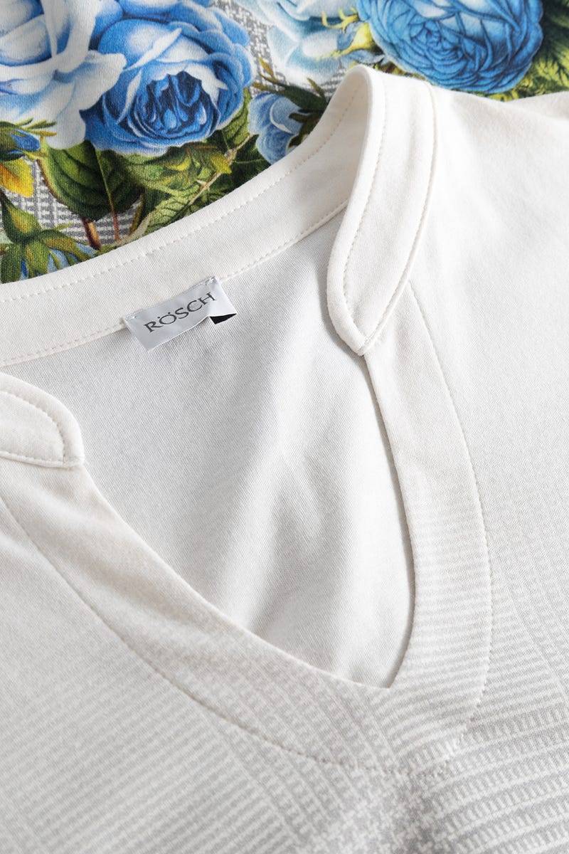 Rösch Pyjama im Karo-Druck mit Blumen 100% Baumwolle Hotsell