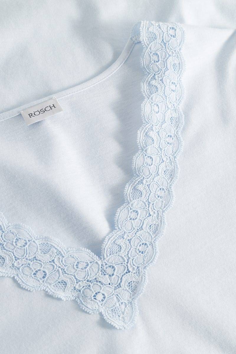 Rösch Pyjama mit Spitzendetails Baumwolle/Modal Schlussverkauf