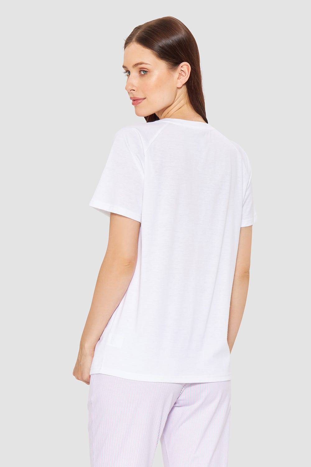 Rösch Pyjamashirt mit Motivdruck Hase 100% Baumwolle Günstiger Verkauf