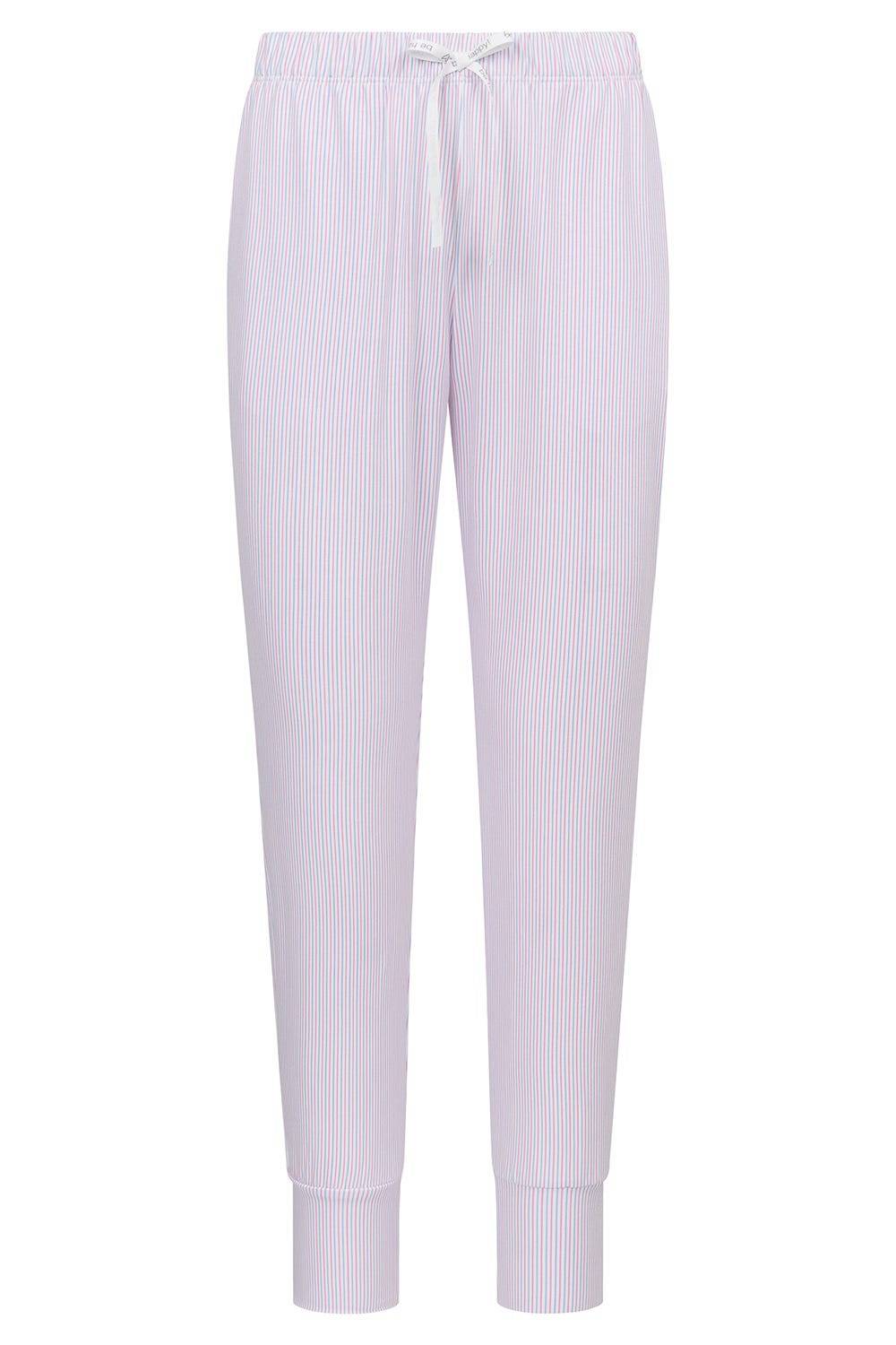 Rösch 7/8-Hose im Streifendruck Rosa-Blau Baumwolle/Elasthan Meist gekauft