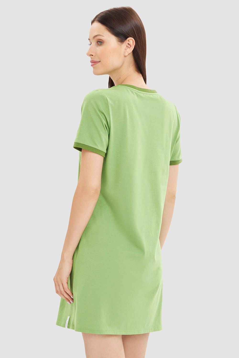 Rösch Nachtkleid mit Statement-Print Grün Baumwolle/Elasthan Outlet