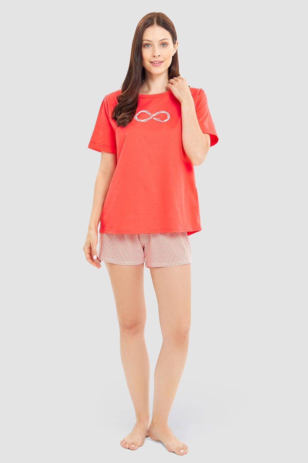 Rösch Pyjamashirt mit Motivdruck Love 100% Baumwolle Verkauf