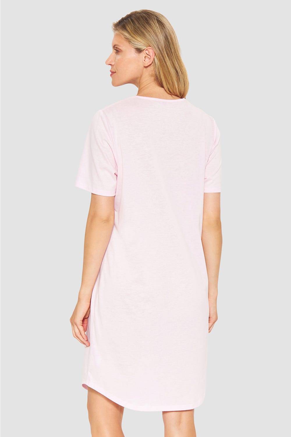 Rösch Nachthemd mit Spitzendetails Rosa Baumwolle im Angebot