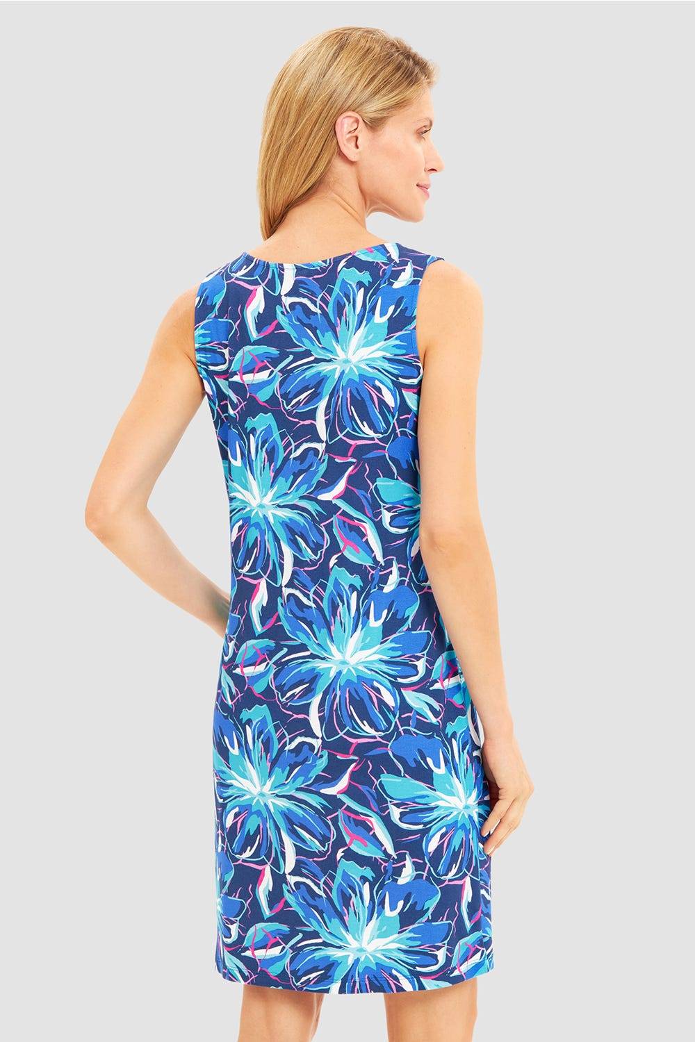 Rösch Strandkleid Ärmellos im Blumendruck Neonfarben Baumwolle/Elasthan Outlet