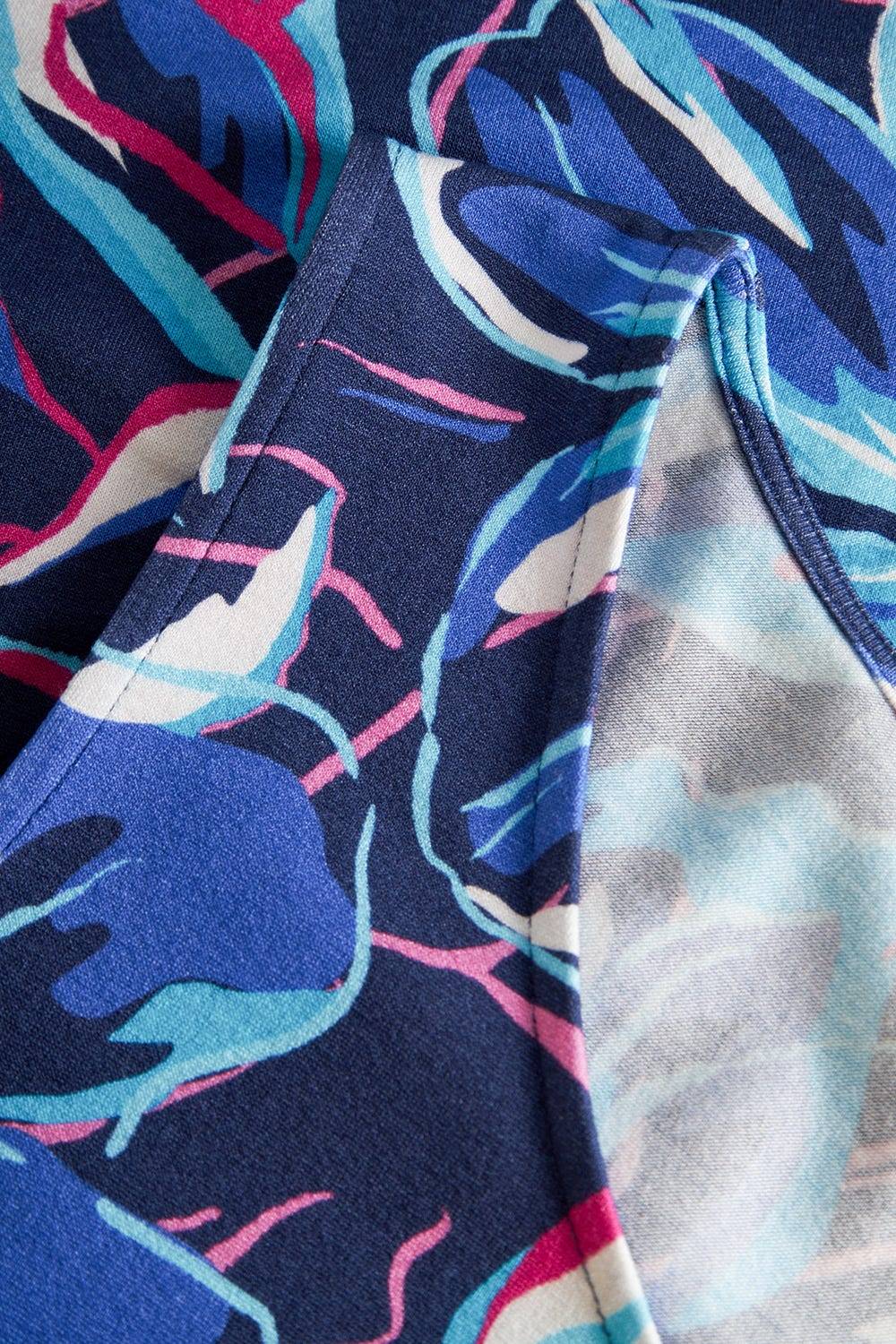 Rösch Strandkleid Ärmellos im Blumendruck Neonfarben Baumwolle/Elasthan Outlet
