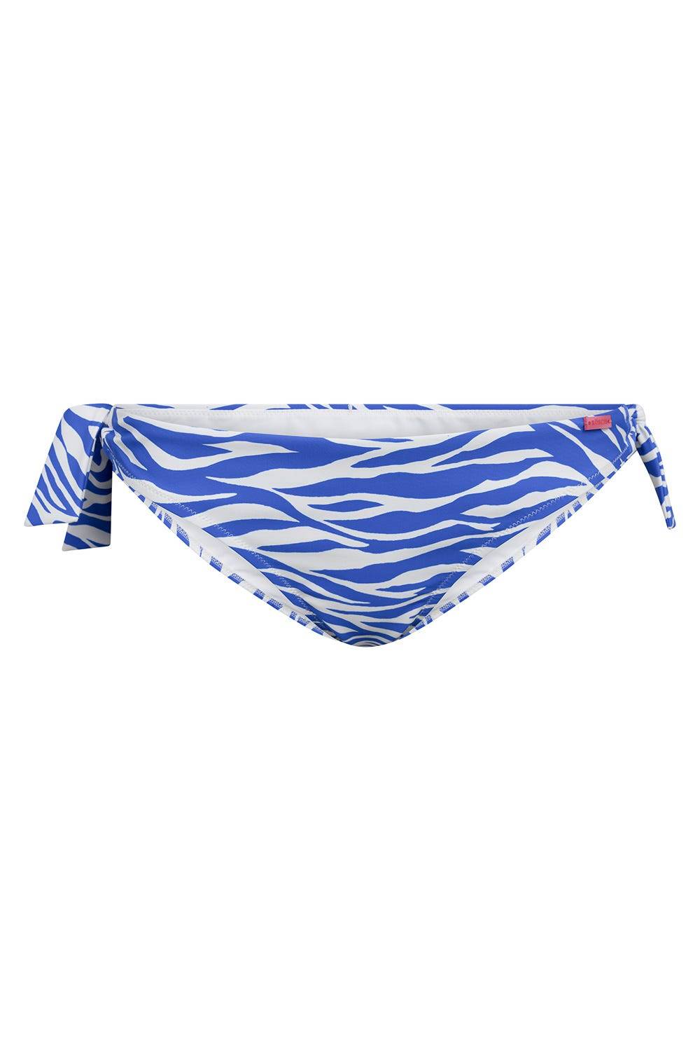 Rösch Bikini-Hose im modernen Zebradruck Blau-Weiß zum Binden 50% Rabatt für begrenzte Zeit