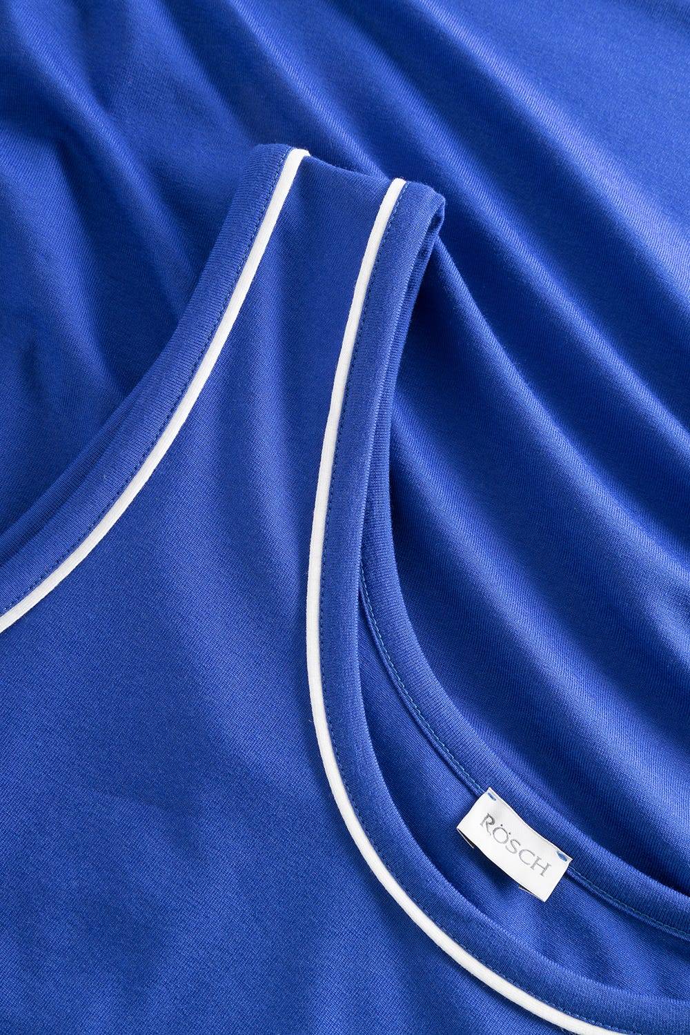 Rösch Strandkleid Ärmellos mit Kontrast-Paspeln Neon-Blau Hotsell