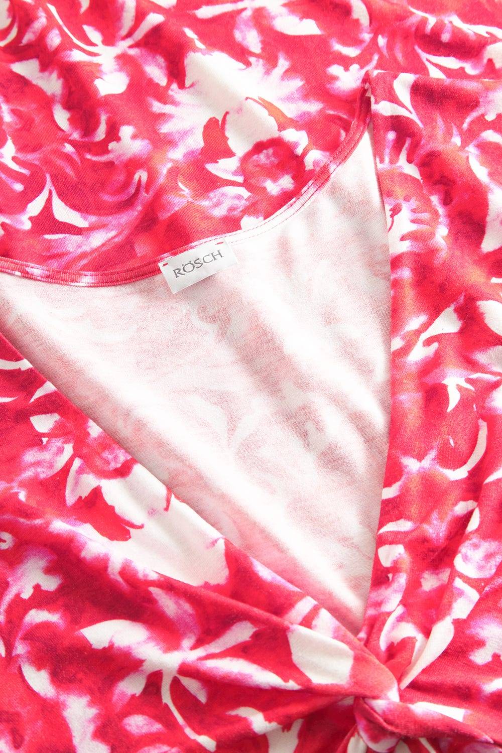 Rösch Strandkleid Ärmellos im Ornament-Druck Rot-Weiß Knot-Optik Schlussverkauf