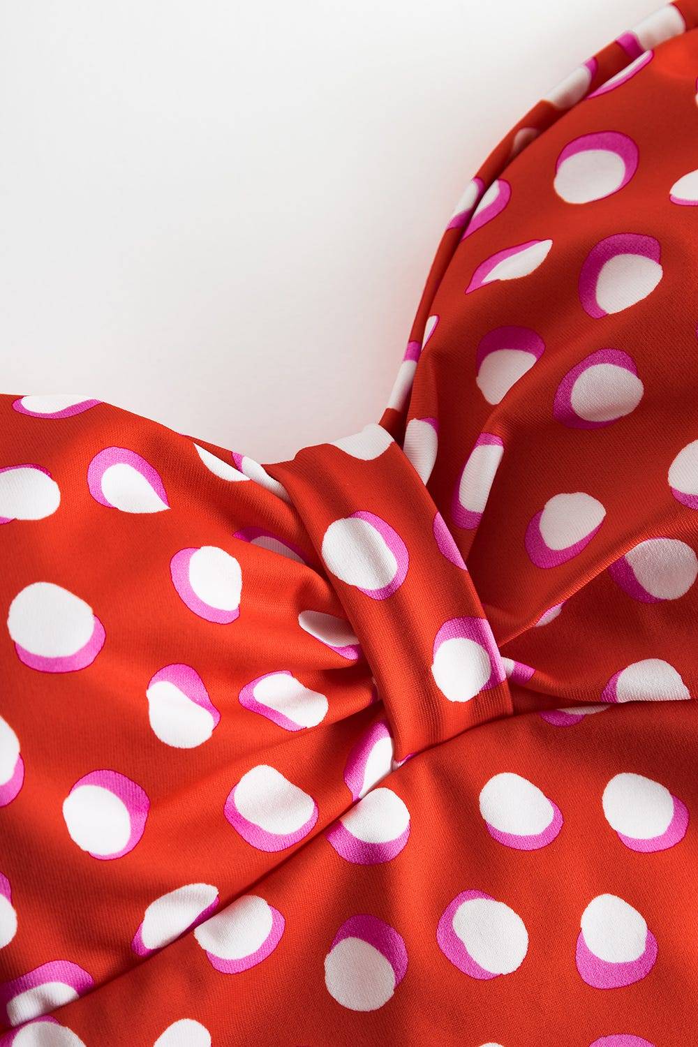 Rösch Tankini-Oberteil Neckholder im Retro-Tupfendruck Rot-Weiß Meist gekauft