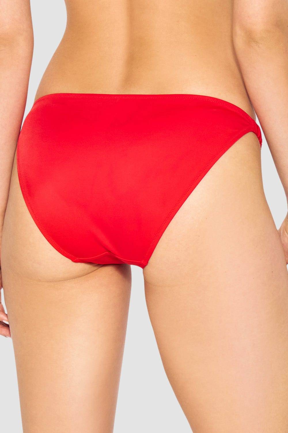 Rösch Bikini-Hose in Rot einfarbig mit Raffungen Blitzverkäufe