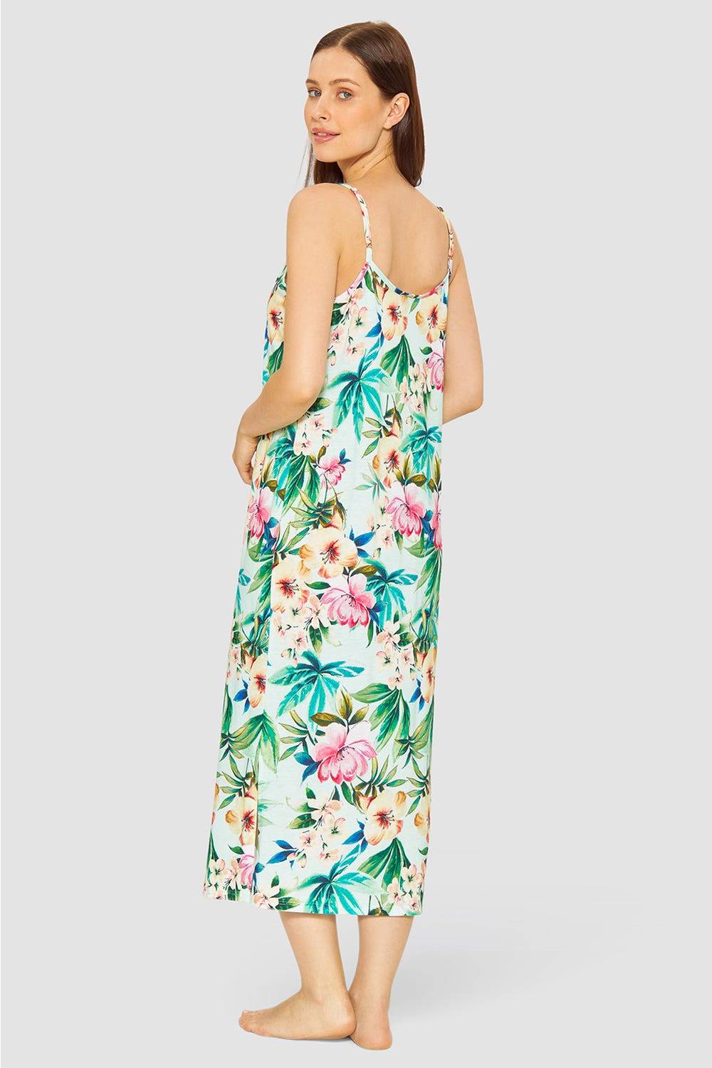 Rösch Nachtkleid im exotischen Blumendruck Baumwolle/Modal Verkauf