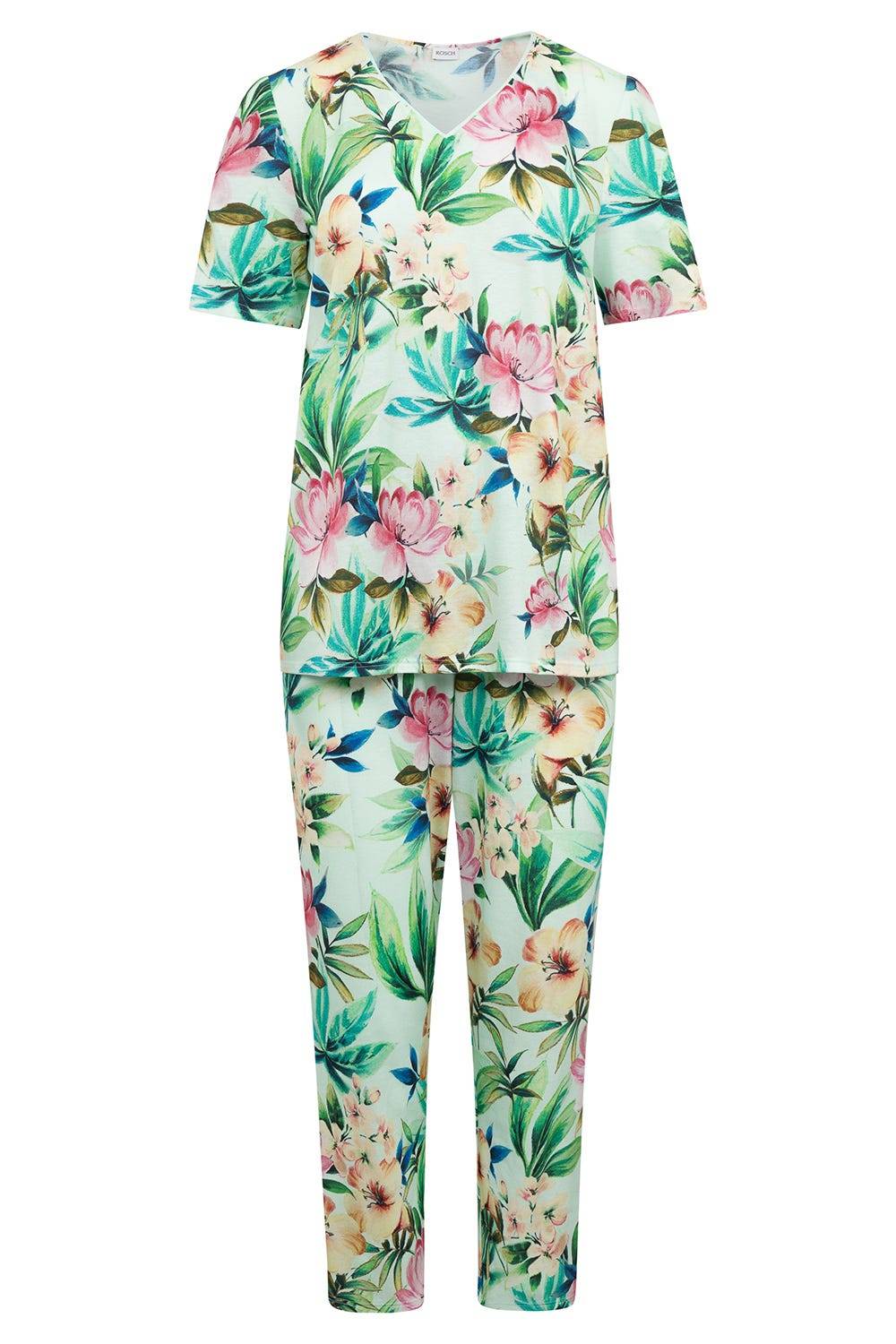 Rösch Pyjama im exotischen Blumendruck Baumwolle/Modal Hotsell