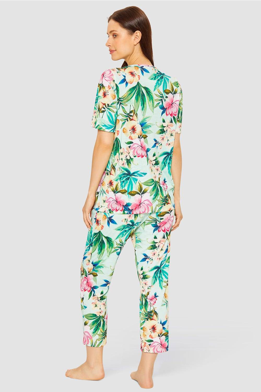 Rösch Pyjama im exotischen Blumendruck Baumwolle/Modal Hotsell