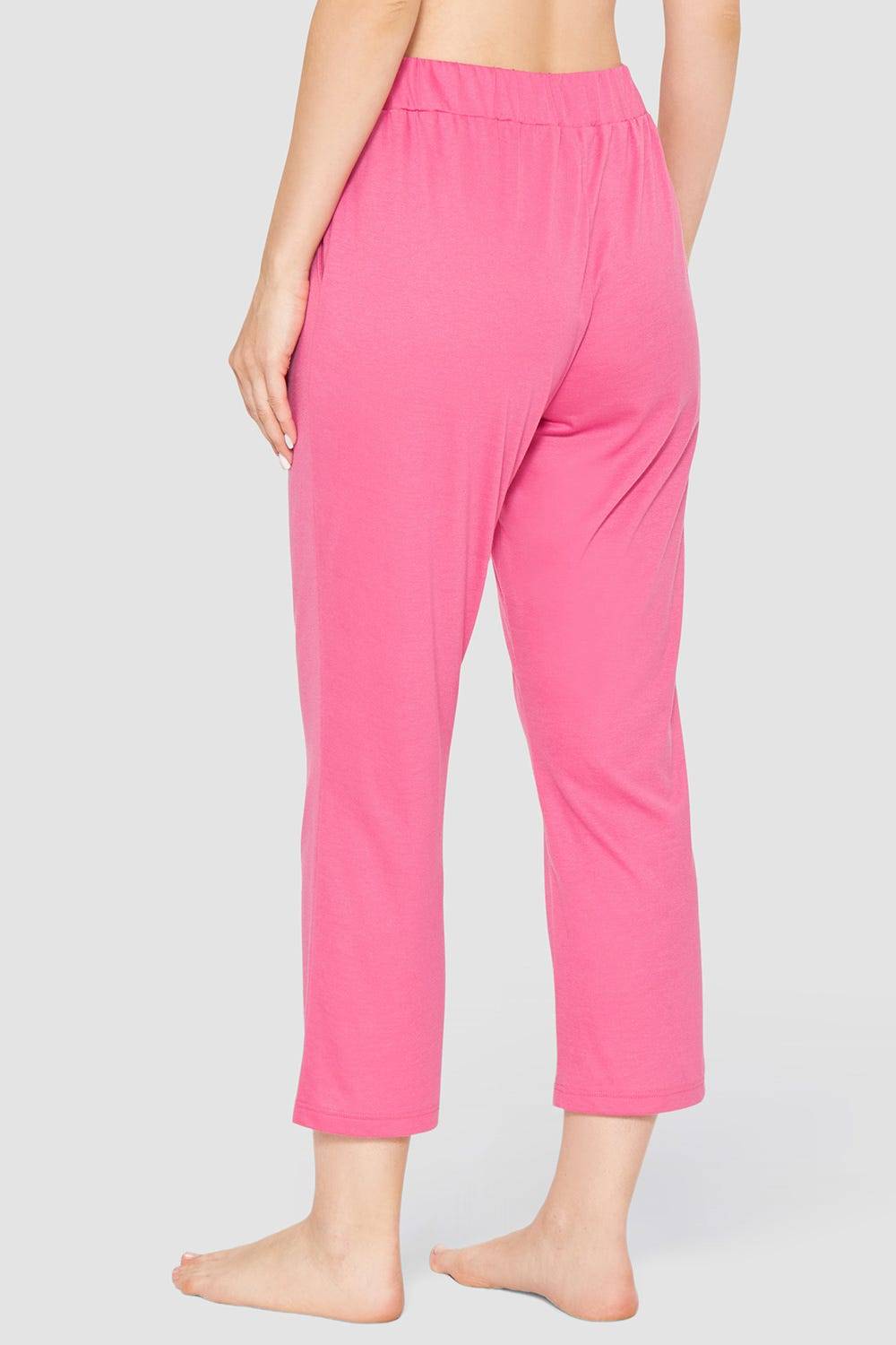 Rösch 7/8-Pyjamahose im sportiven Look Baumwolle/Modal Auslauf