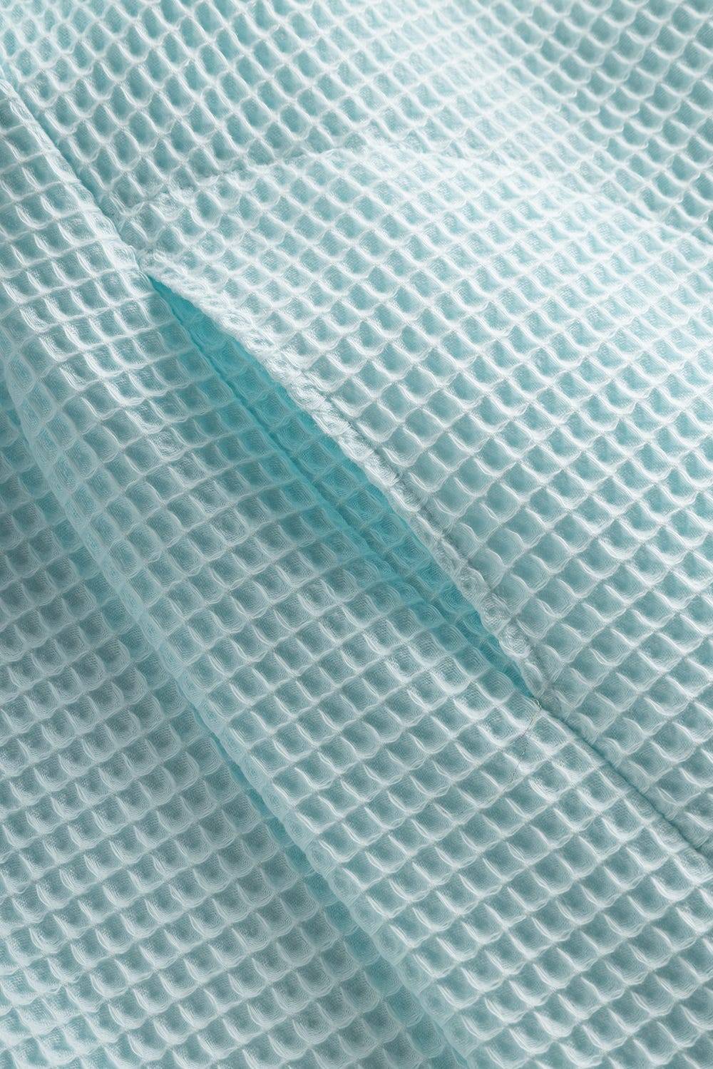 Rösch Morgenmantel aus Strukturware Waffeloptik 100% Baumwolle Günstiger Verkauf