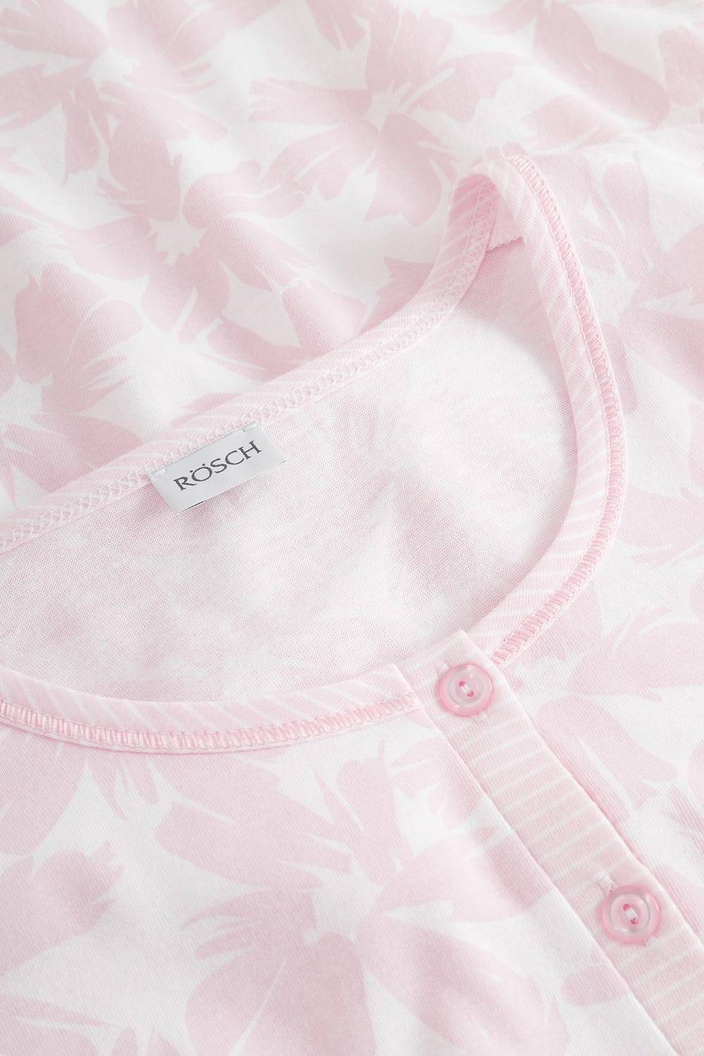 Rösch Nachthemd im Muster-Mix Blumen Streifen Rosa 100% Baumwolle Bis zu 60% Rabatt