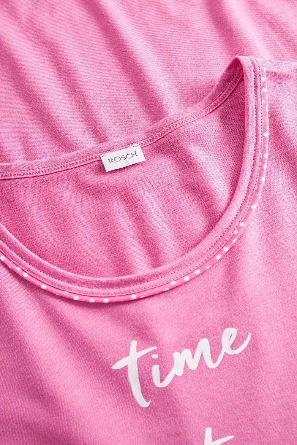 Rösch Nachthemd mit Statement-Print Pink Baumwolle/Modal Hotsell