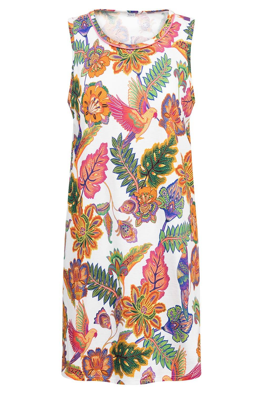 Rösch Nachthemd Ärmellos mit Blumenprint exotisch Baumwolle/Modal Günstiger Verkauf