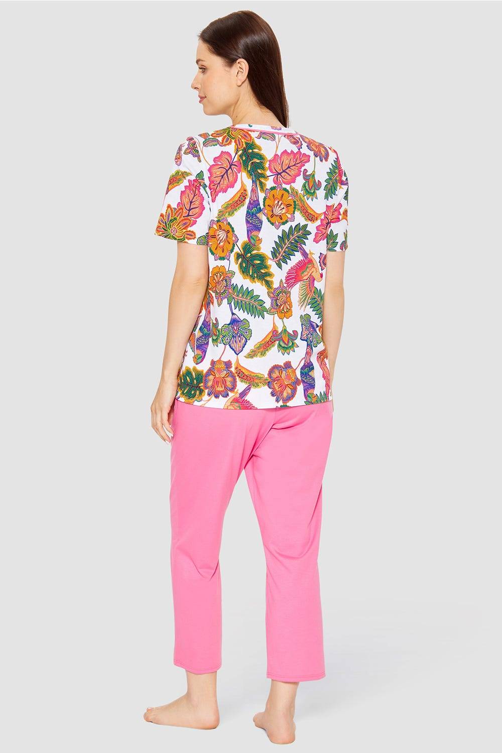 Rösch Pyjama mit Blumenprint exotisch Baumwolle/Modal Meist gekauft