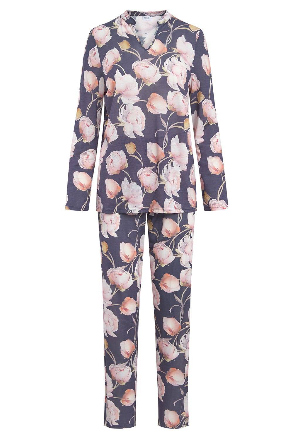 Rösch Pyjama im floralen Druck romantisch 100% Modal Outlet
