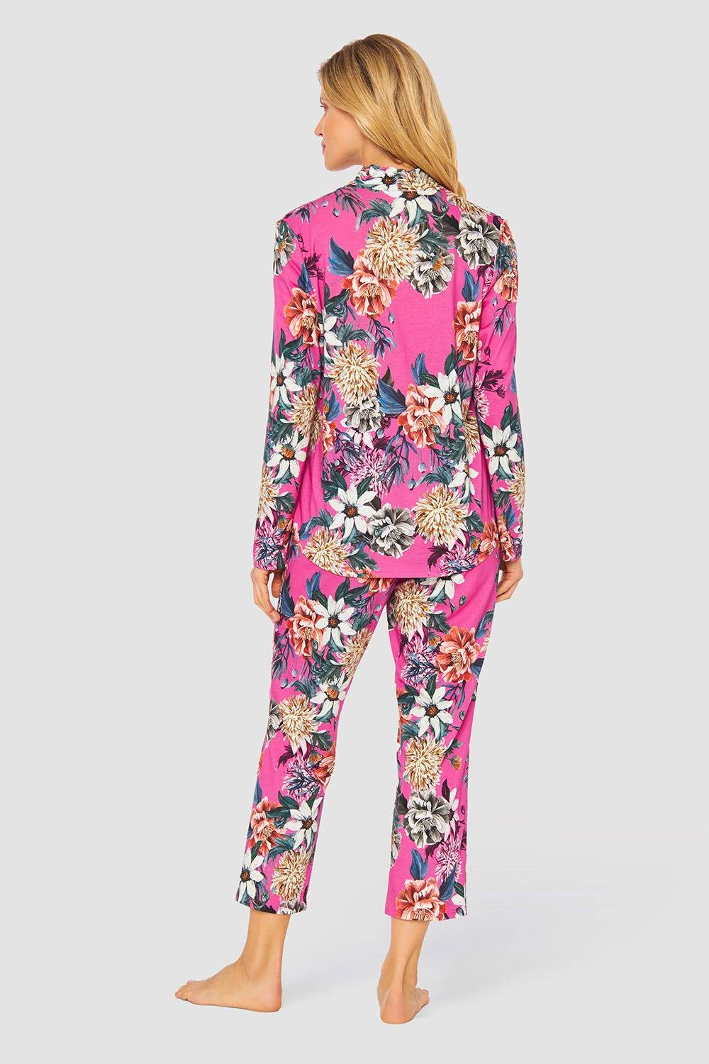 Rösch Pyjama im pinken Blumendruck Baumwolle/Modal Hotsell
