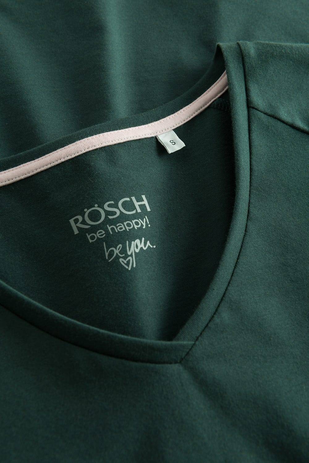 Rösch Shirt mit V-Ausschnitt Grün Baumwolle/Elasthan Meist gekauft
