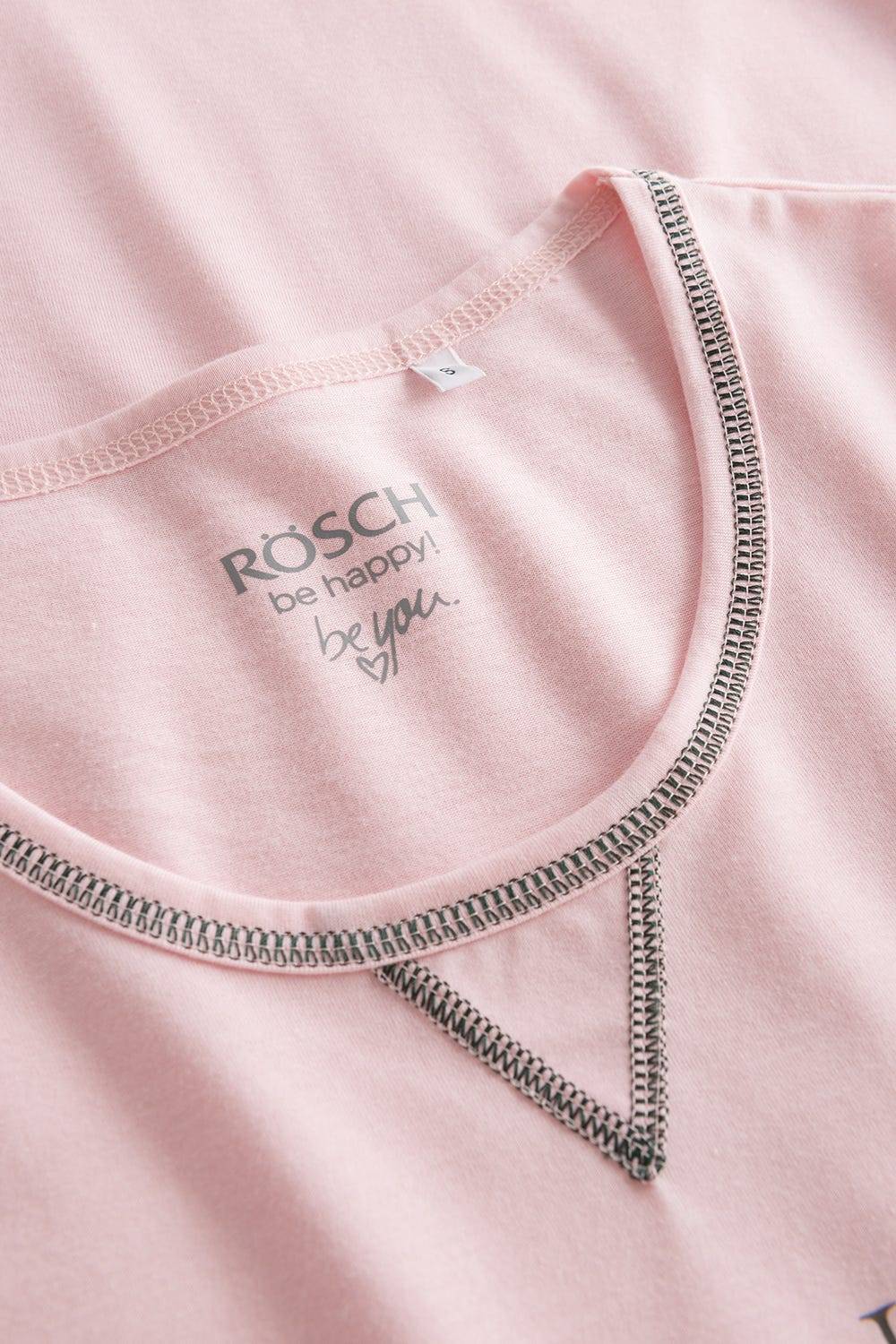 Rösch Nachthemd mit Schriftzug Rosa Baumwolle/Elasthan Verkauf