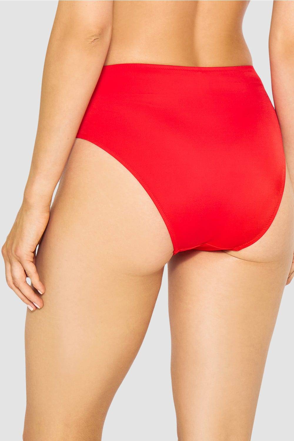 Rösch Bikini-Hose in Rot einfarbig hoher Taillenausschnitt Schlussverkauf