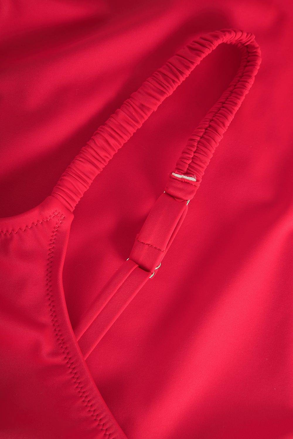 Rösch Badeanzug in Rot einfarbig mit Bügel Günstiger Verkauf