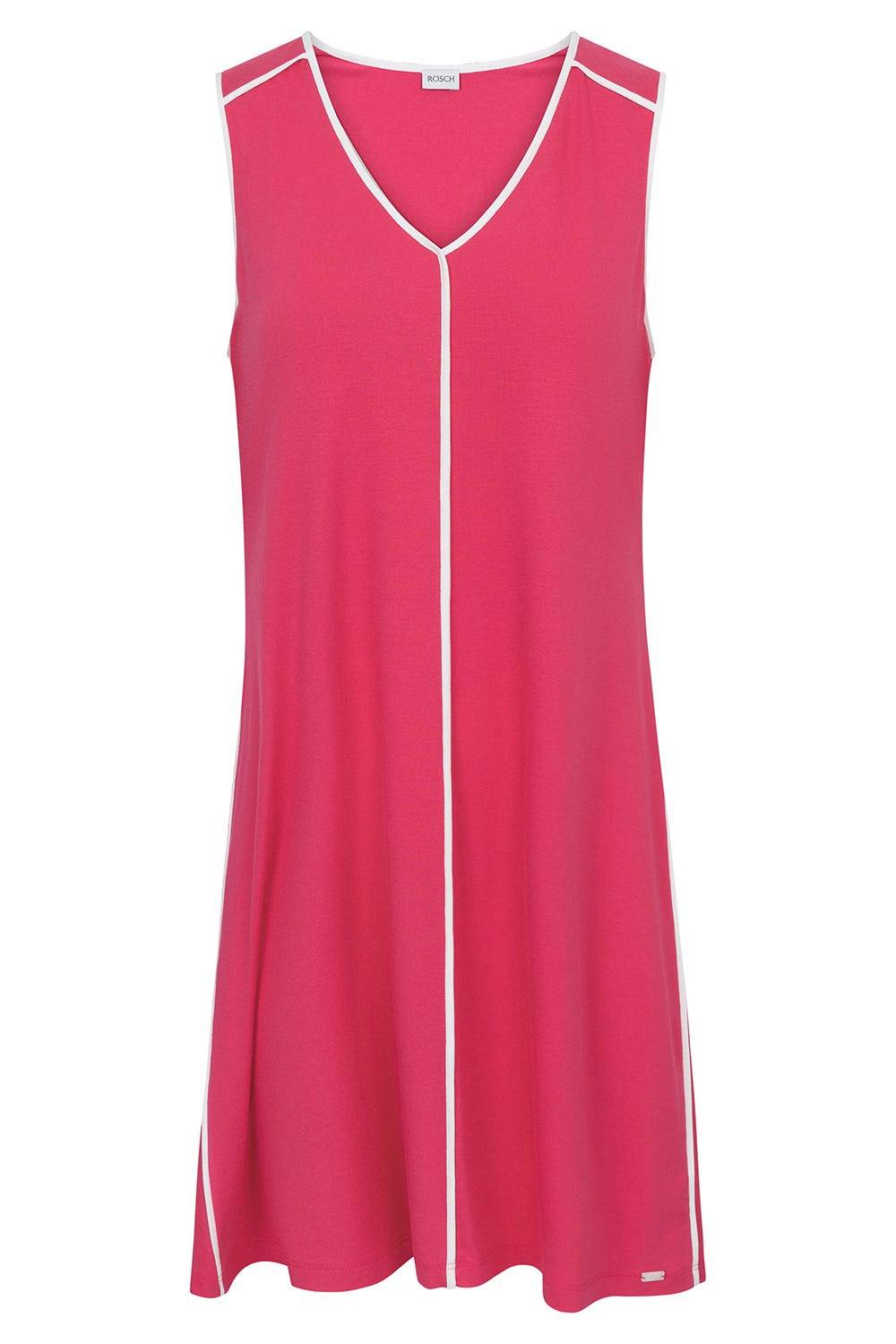 Rösch Strandkleid Ärmellos mit Kontrast-Paspeln Viskose/Elasthan Blitzverkäufe