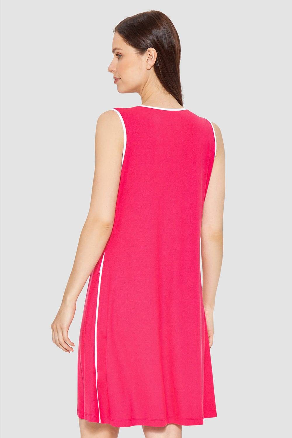 Rösch Strandkleid Ärmellos mit Kontrast-Paspeln Viskose/Elasthan Blitzverkäufe