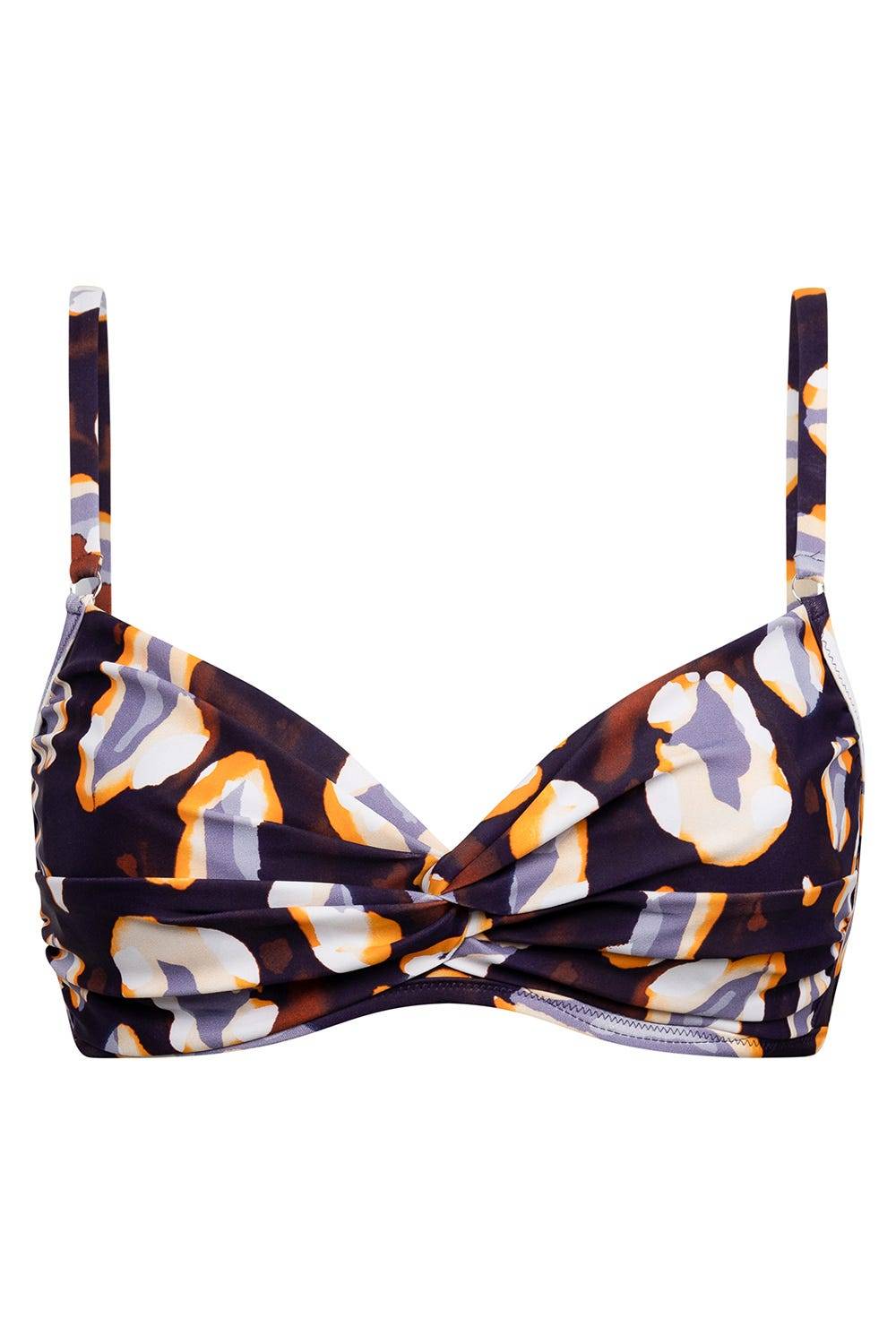 Rösch Bikini-Oberteil im Tupfendruck Modern Leo Wickeloptik Outlet