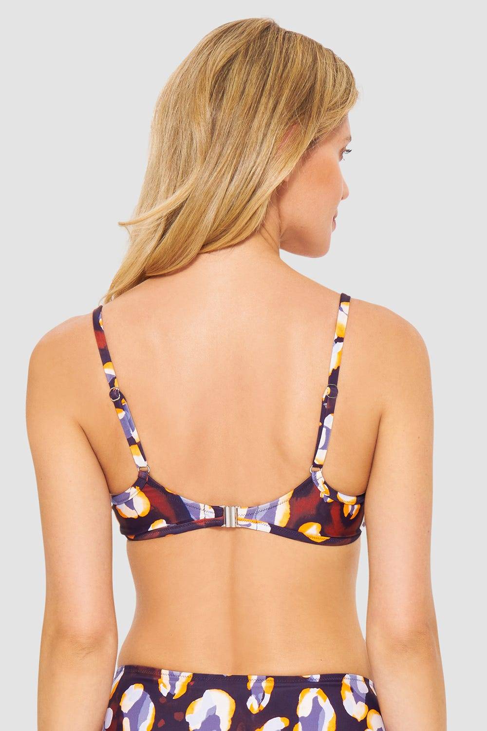 Rösch Bikini-Oberteil im Tupfendruck Modern Leo Wickeloptik Outlet